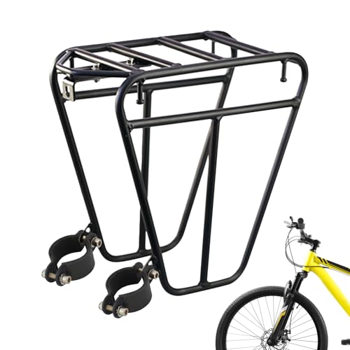 Fahrrad Front Gepäckträger | Tourenträger | Gepäckträger Für Touren | 25 Kg Kapazität - Robuster Fahrrad-Gepäckträger Aus Stahl Für Das Rennrad Fahrrad Front Gepäckträger | Tourenträger | Gepäckträger Für Touren | 25 Kg Kapazität - Robuster Fahrrad-Gepäckträger Aus Stahl Für Das Rennrad von BommFu