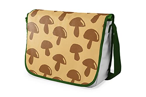 Le Jardin du Lin Digital Bedruckte Messenger Schultaschen mit Khaki Riemen für Mädchen und Jungen, Zurück zur Schule, Kuriertaschen für Schüler, Umhängetaschen, Größe: 29x36 Cm von Le Jardin du Lin