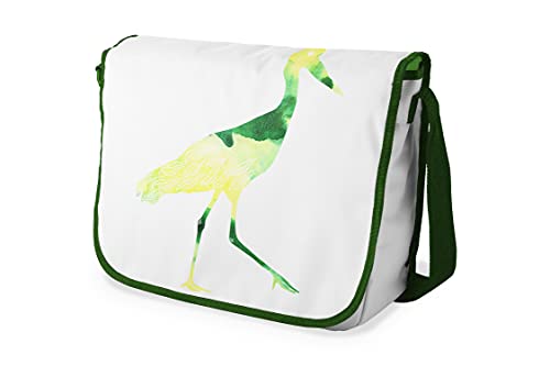 Bonamaison Digital Bedruckte Messenger Schultaschen mit Khaki Riemen für Mädchen und Jungen, Zurück zur Schule, Kuriertaschen für Schüler, Umhängetaschen, Größe: 29x36 cm von Bonamaison