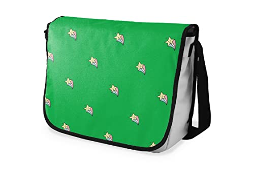 Le Jardin du Lin Digital Bedruckte Messenger Schultaschen mit Schwarzem Riemen für Mädchen und Jungen, Zurück zur Schule, Kuriertaschen für Schüler, Umhängetaschen, Größe: 29x36 Cm von Le Jardin du Lin