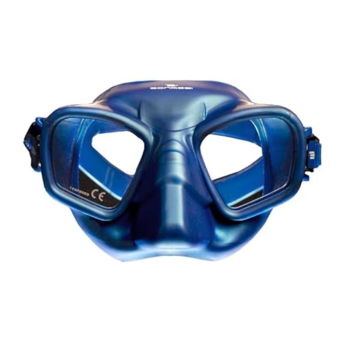 Bonassi - Apollon Maske - für Freitaucher und Speerfischer (Metallblau) von Bonassi