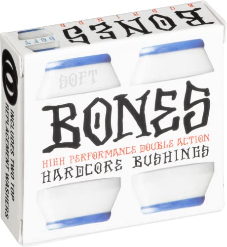 Bones Wheels Bushings 81A Hardcore Soft Set Lenkgummi, White von Bones Bearings
