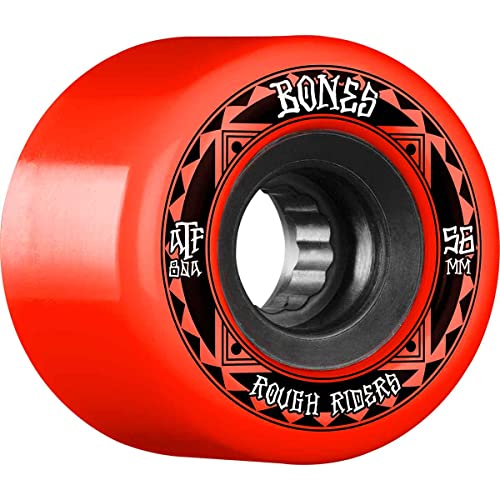 Bones ATF Rough Riders Runners Skate-Räder, Rot, 80 A56 mm, Rot von Bones