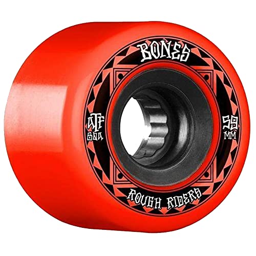 BONES, Wheels (jeu de 4) atf 59mm rough riders runners red - TU von Bones Bearings