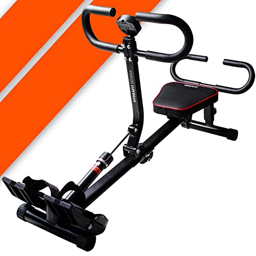 Bonplus BP | Verstellbares Rudergerät | HydraFit Rower| Multifunktionales Rudergerät | 12 Widerstandsstufen | Zähler enthalten | Hydrauliksystem | 3 Intensitätsstufen | Falten Bonplus BP | Verstellbares Rudergerät | HydraFit Rower| Multifunktionales Rudergerät | 12 Widerstandsstufen | Zähler enthalten | Hydrauliksystem | 3 Intensitätsstufen | Falten von Bonplus BP