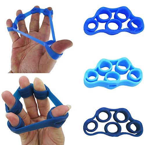 BOOLAVARD Finger Bahre Hand Widerstand Bands Hand Extension Exerciser Finger Grip Kraft Trainer Gripper Set für Arthritis Karpaltunnel Übung Gitarre und Klettern 3pcs BOOLAVARD Finger Bahre Hand Widerstand Bands Hand Extension Exerciser Finger Grip Kraft Trainer Gripper Set für Arthritis Karpaltunnel Übung Gitarre und Klettern 3pcs von Boolavard