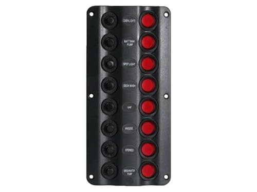 Boot & Motor 8er Schalttafel Wave-Design 12V Boot & Motor 8er Schalttafel Wave-Design 12V von Boot & Motor
