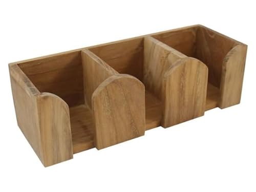 Boot & Motor Teak Becher- und Tassenhalter 3fach 29.5x10x9cm von Boot & Motor