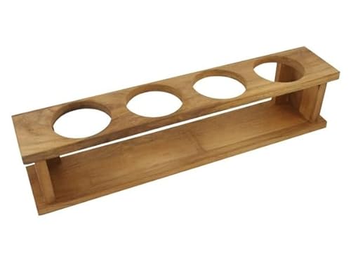 Boot & Motor Teak Glashalter 4fach 38.6x7.5x9cm von Boot & Motor