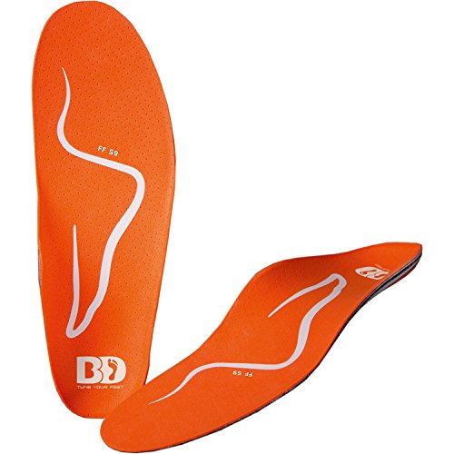 BootDoc Skischuh-Einlegesohlen 'FF S9' - Größe 42-43, Orange, Polyethylen, Erwachsene Skifahrer, Unisex, Einlegesohle, Ski Boot Insert von BootDoc