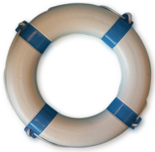 Rettungsring ORCA weiß/blau 57 x 34 cm von Boote & Yachten Kantschuster