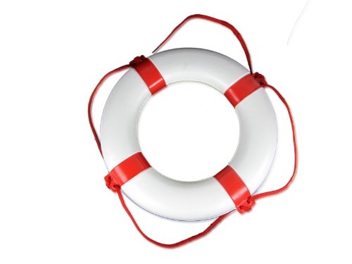 Rettungsring ORCA weiß/rot 57 x 34 cm von Boote & Yachten Kantschuster