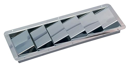 Lüftungsblech, Edelstahl A4 AISI 316, 327x113mm Lüftungsblech, Edelstahl A4 AISI 316, 327x113mm von Yacht Steel
