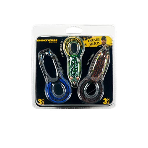BOOYAH Pad Crasher Topwater Barsch Fischköder Hohlkörper Frosch mit Haken ohne Unkraut, Unisex-Erwachsene, 3 Pk Booyah3, Leopardenfrosch, Einheitsgröße BOOYAH Pad Crasher Topwater Barsch Fischköder Hohlkörper Frosch mit Haken ohne Unkraut, Unisex-Erwachsene, 3 Pk Booyah3, Leopardenfrosch, Einheitsgröße von Booyah