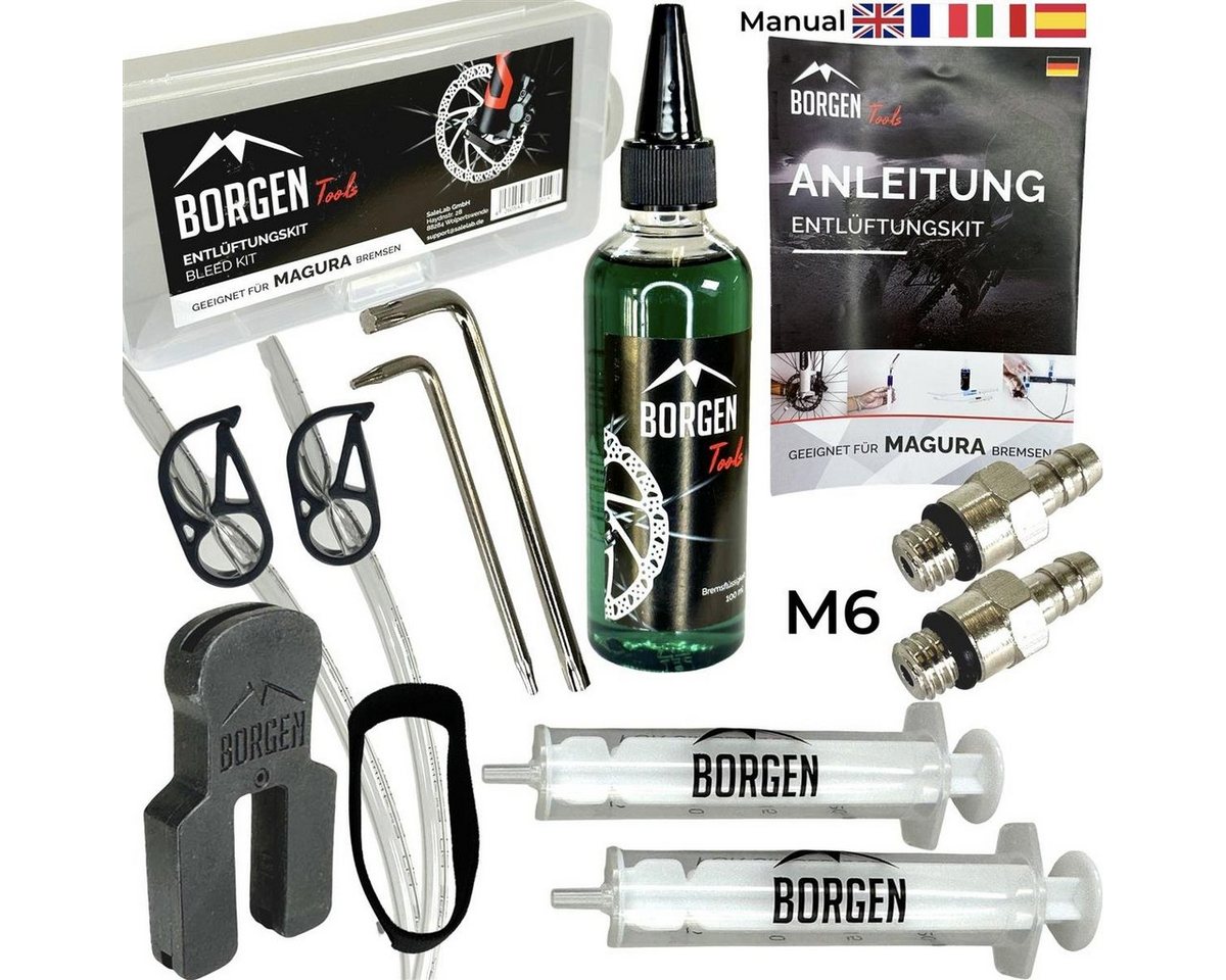 Borgen Fahrrad-Montageständer Borgen Service Kit Mineral Öl Magura MT HS Felgen / Scheibenbremsen von Borgen