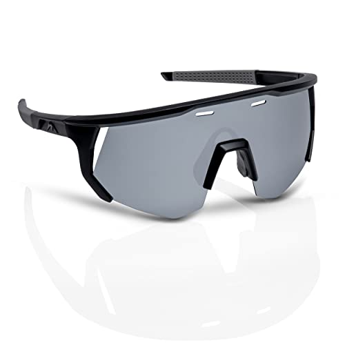 Borgen Fahrradbrille für Herren und Damen UV 400 | Enduro Sportbrille, MTB Brille für Rennrad, Sport Brille | Radsport Sonnenbrille von Borgen