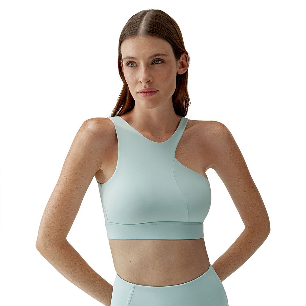 Born Living Yoga Chloe Sports Top Medium-high Support Blau L Frau von Born Living Yoga