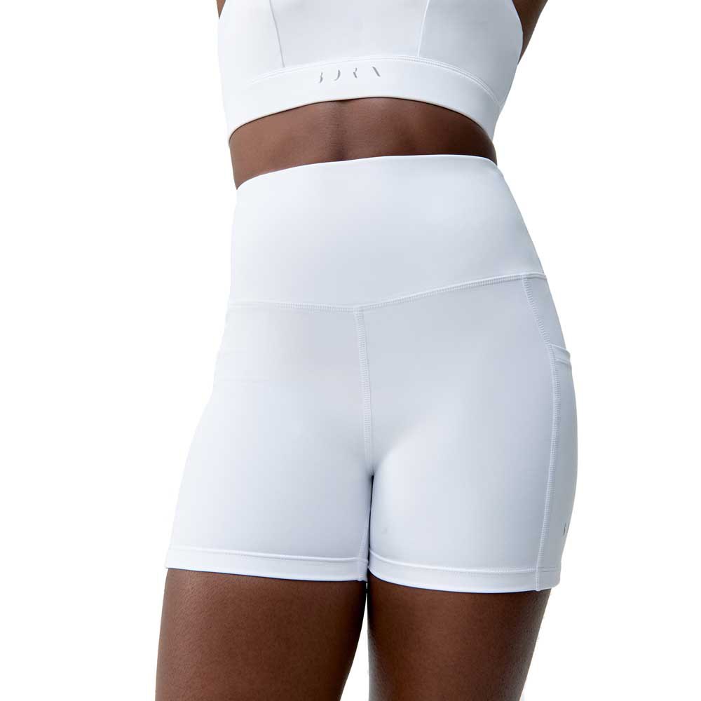 Born Living Yoga Cira Short Leggings High Waist Weiß L Frau von Born Living Yoga