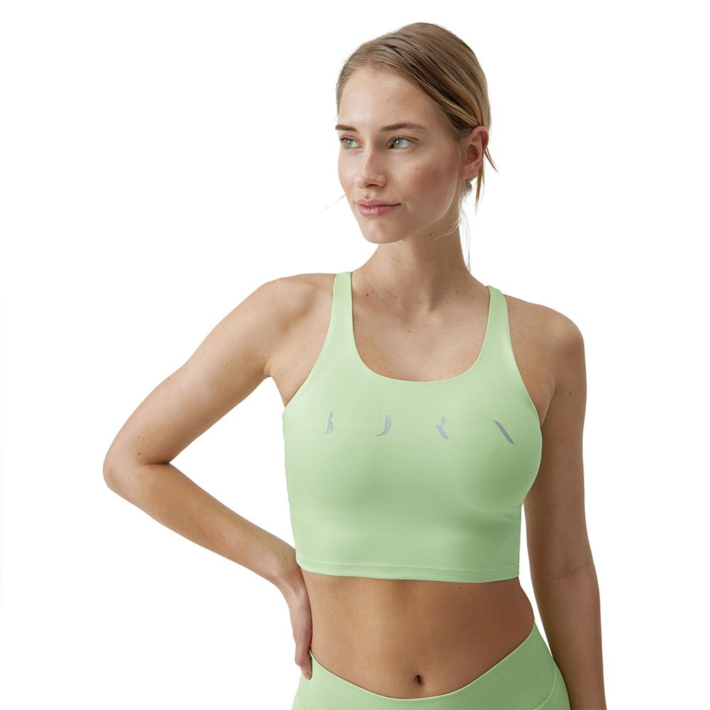 Born Living Yoga Daira Sports Top Medium-high Support Grün L Frau von Born Living Yoga