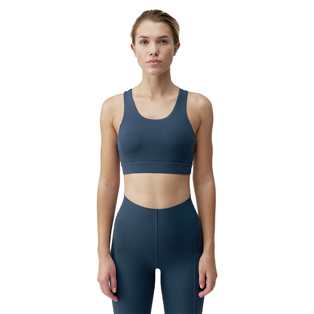 Born Living Yoga Denise Sports Top High Support Blau M Frau von Born Living Yoga