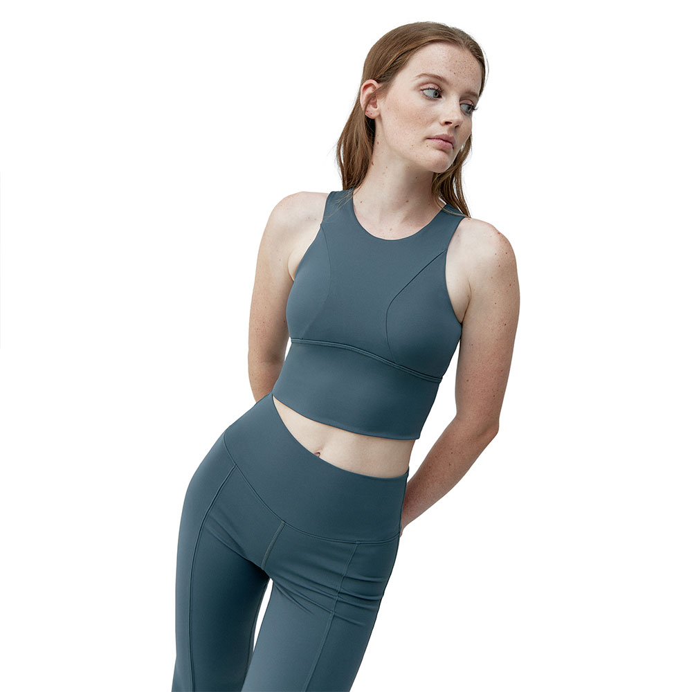 Born Living Yoga Elin Sports Top Medium-high Support Blau M Frau von Born Living Yoga