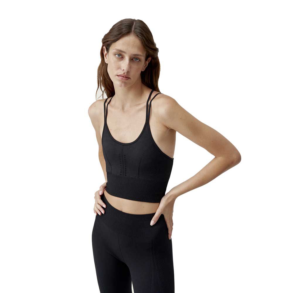 Born Living Yoga India Sports Top Medium Support Schwarz S Frau von Born Living Yoga