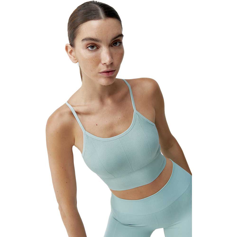 Born Living Yoga Kalu Sports Top Medium Support Grün L Frau von Born Living Yoga