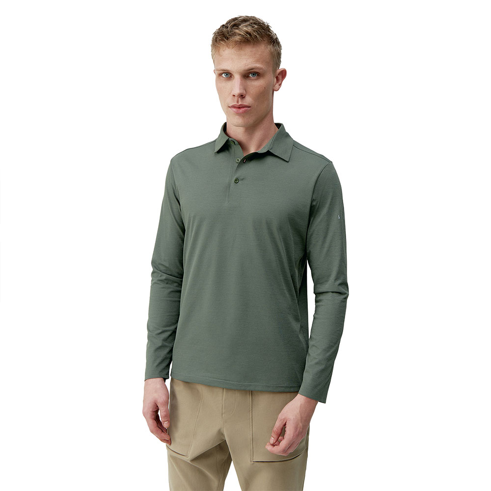 Born Living Yoga Maroni Long Sleeve Polo Grün L Mann Born Living Yoga Maroni Long Sleeve Polo Grün L Mann von Born Living Yoga