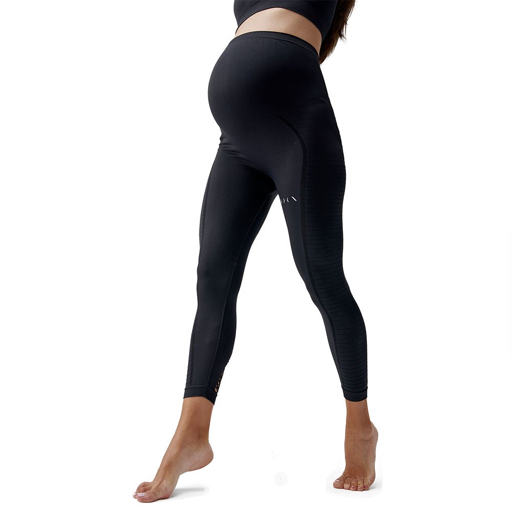 Born Living Yoga Mum Maternity Legging Seamless Schwarz L Frau von Born Living Yoga