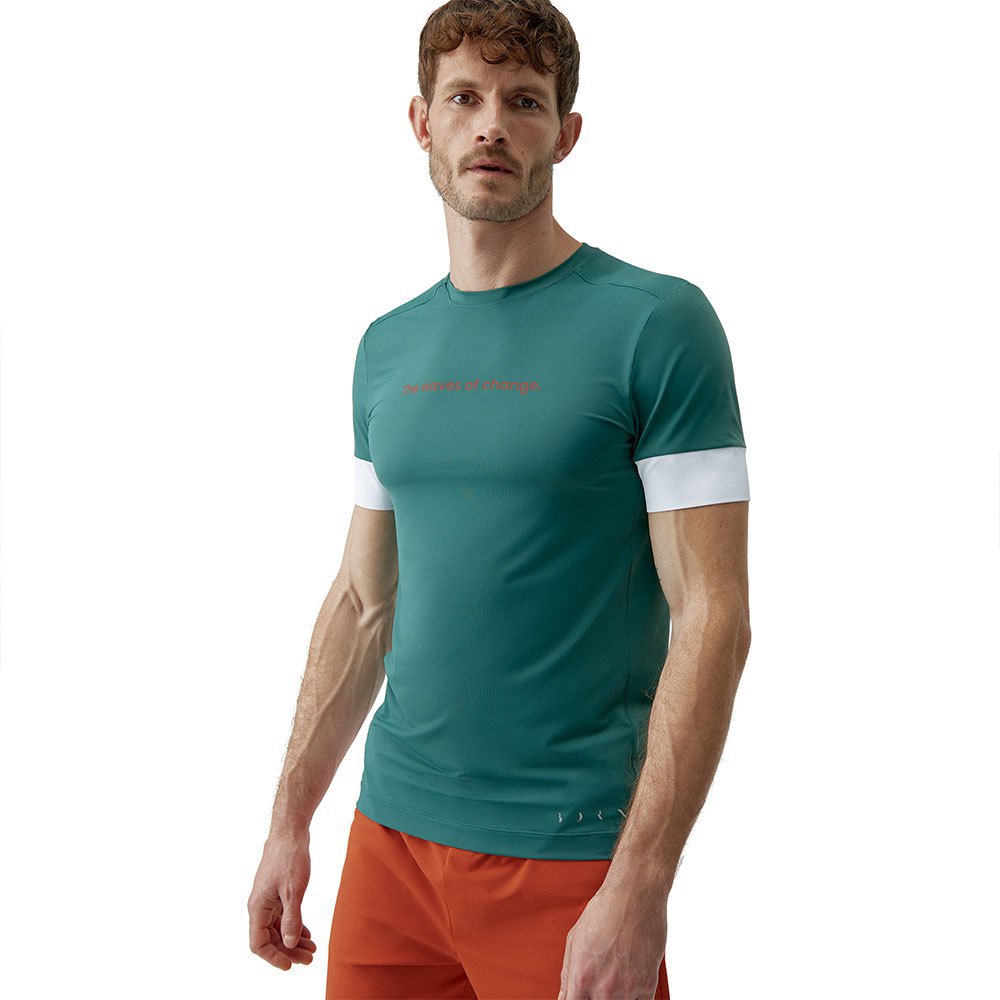 Born Living Yoga Odet Short Sleeve T-shirt Grün S Mann von Born Living Yoga