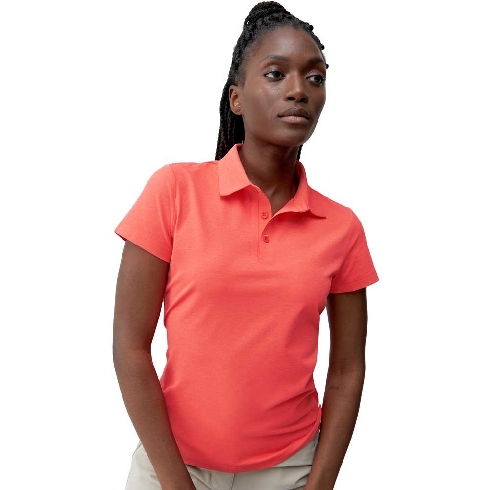 Born Living Yoga Open Short Sleeve Polo Orange M Frau von Born Living Yoga