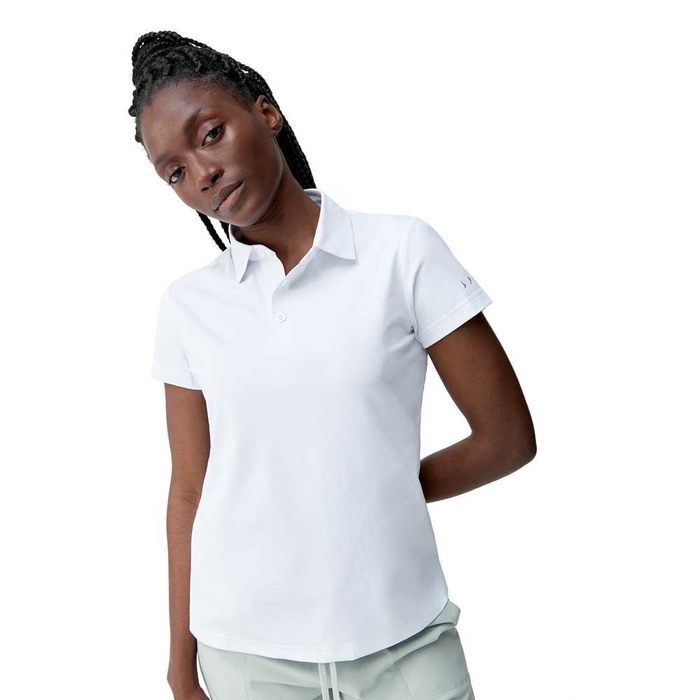 Born Living Yoga Open Short Sleeve Polo Weiß S Frau von Born Living Yoga