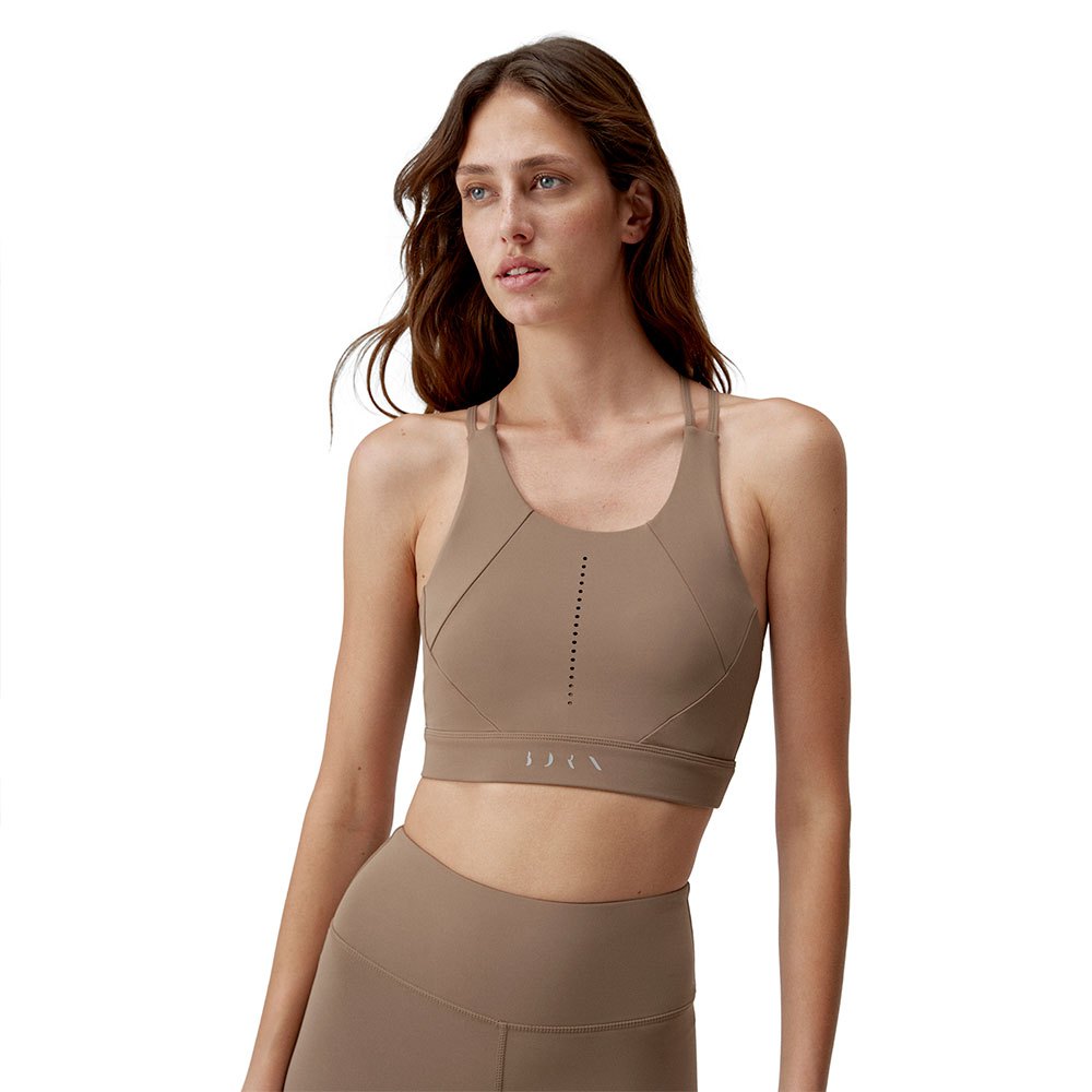 Born Living Yoga Saril Sports Top Medium Support Beige S Frau von Born Living Yoga