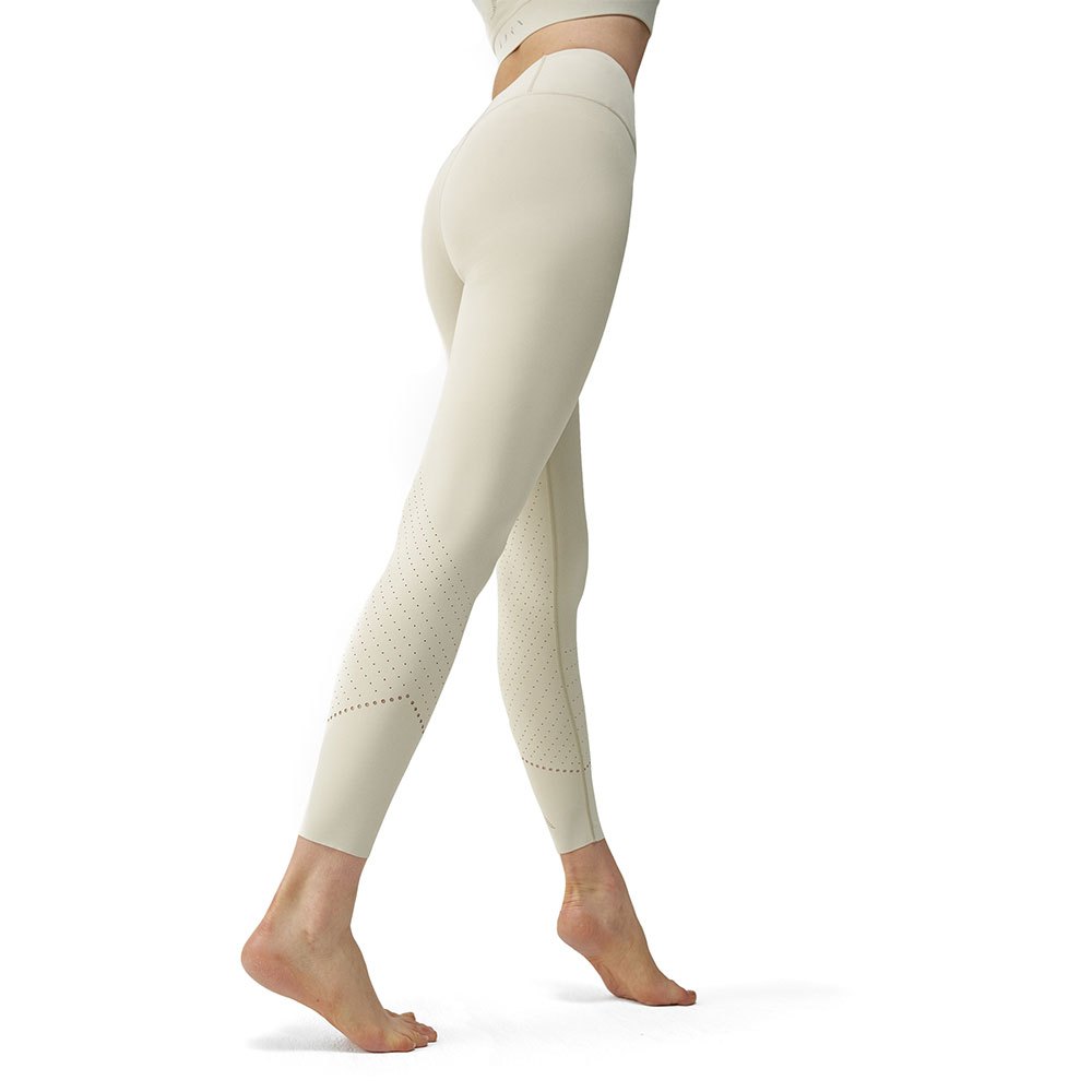 Born Living Yoga Selma Leggings High Waist Weiß L Frau von Born Living Yoga