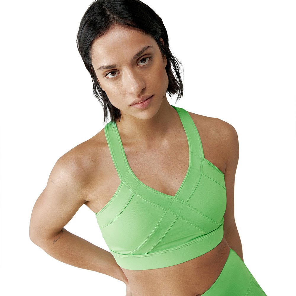 Born Living Yoga Umay Sports Top Medium-high Support Grün S Frau von Born Living Yoga