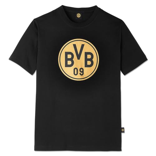 BVB Gold Edition: Exklusives Schwarzes T-Shirt mit Luxuriösem Gold-Logo Gr. M - Made in Europe BVB Gold Edition: Exklusives Schwarzes T-Shirt mit Luxuriösem Gold-Logo Gr. M - Made in Europe von Borussia Dortmund