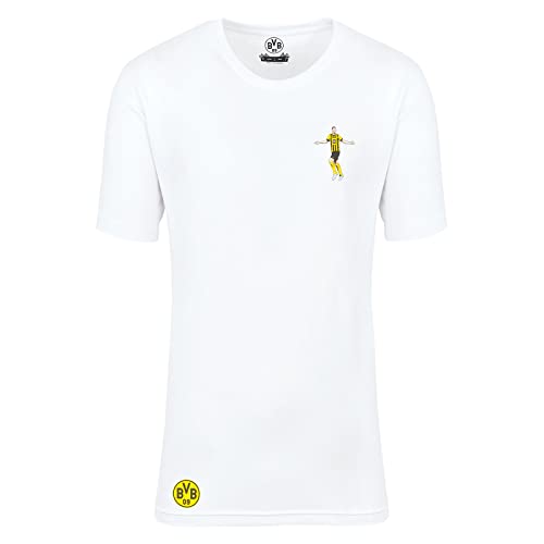 Borussia Dortmund Unisex Bvb T-shirt Süle Comic T Shirt, Weiß, 5XL EU von Borussia Dortmund