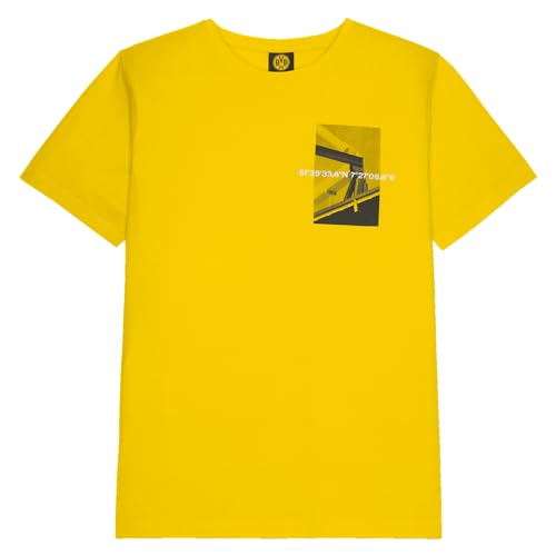 BVB T-Shirt Nostalgie, Shirt gelb, Cotton in Conversion, Stadionjubiläum 50 Jahre, Gr. S BVB T-Shirt Nostalgie, Shirt gelb, Cotton in Conversion, Stadionjubiläum 50 Jahre, Gr. S von Borussia Dortmund