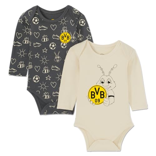 Borussia Dortmund BVB Baby Body Set Print, Emma, 2er Set Gr. 86/92 von Borussia Dortmund
