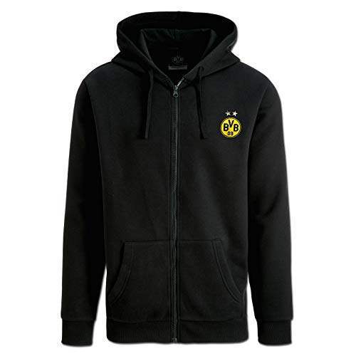 Borussia Dortmund Unisex Bvb-kapuzensweatjacke Mit Logo Jacke, Schwarz, 116 EU Borussia Dortmund Unisex Bvb-kapuzensweatjacke Mit Logo Jacke, Schwarz, 116 EU von Borussia Dortmund