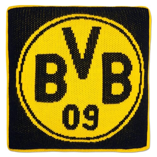 Borussia Dortmund BVB Strickkissen mit Logo-Motiv, Schwarzgelb, 30° Grad waschbar Borussia Dortmund BVB Strickkissen mit Logo-Motiv, Schwarzgelb, 30° Grad waschbar von Borussia Dortmund