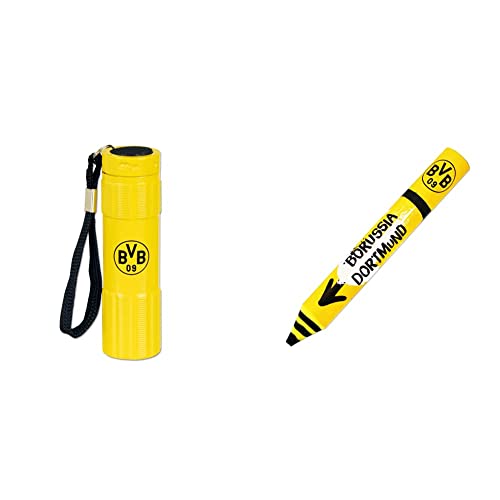 Borussia Dortmund BVB-Taschenlampe & BVB-Radiergummi-Stift von Borussia Dortmund