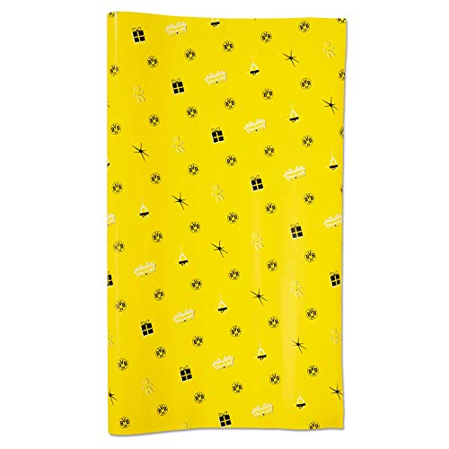Borussia Dortmund BVB-Weihnachtsgeschenkpapier Dekoration, gelb, one Size, Einheitsgröße von Borussia Dortmund