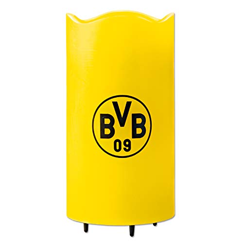 Borussia Dortmund LED-Echtwachskerze Projektor | Projiziert rotierende BVB Logos an die Decke, inkl. Fernbedienung von Borussia Dortmund