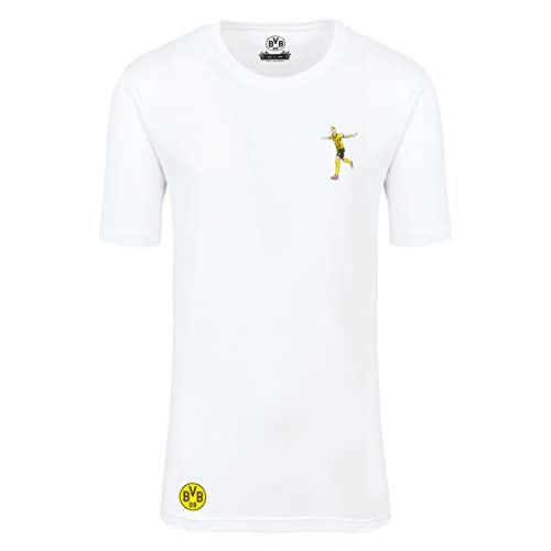 Borussia Dortmund Unisex Bvb T-shirt Reus Comic T Shirt, Weiß, M EU von Borussia Dortmund