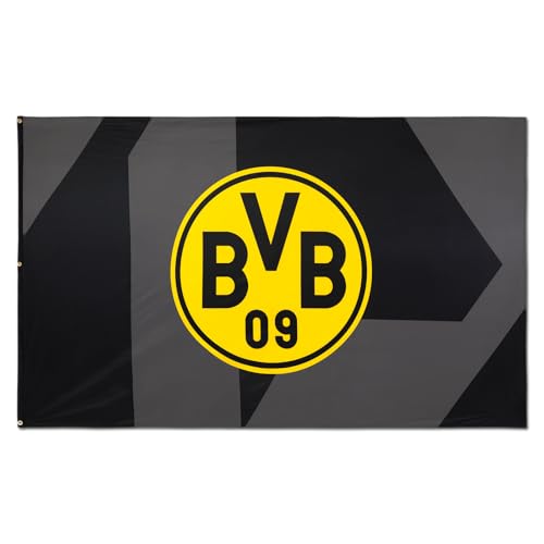 BVB Hissfahne Schwarz 250x150cm - Große Borussia Dortmund Flagge mit Emblem, 100% Polyester BVB Hissfahne Schwarz 250x150cm - Große Borussia Dortmund Flagge mit Emblem, 100% Polyester von Borussia Dortmund