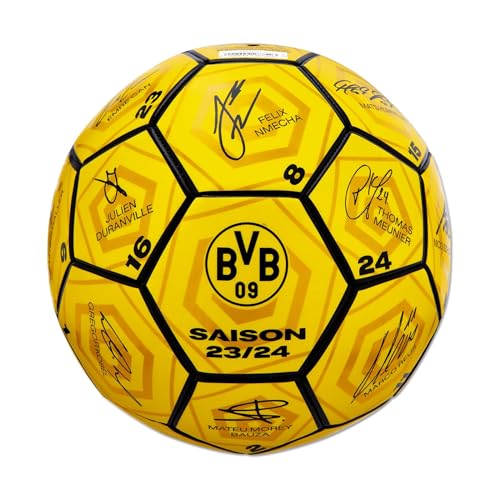 Borussia Dortmund Unisex Jugend BVB Unterschriftenball 2023/24 Fußball, Gelb, 5 Borussia Dortmund Unisex Jugend BVB Unterschriftenball 2023/24 Fußball, Gelb, 5 von Borussia Dortmund