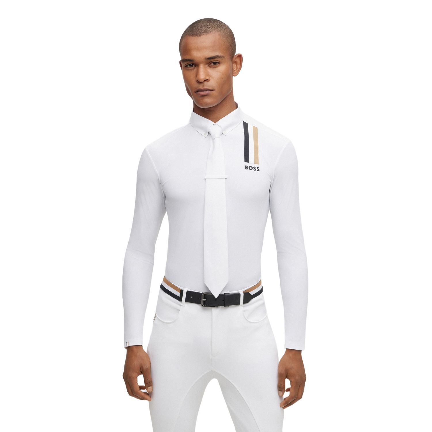 BOSS Equestrian Nick Signature Stripe Turniershirt Herren BOSS Equestrian Nick Signature Stripe Turniershirt Herren von Boss Equestrian