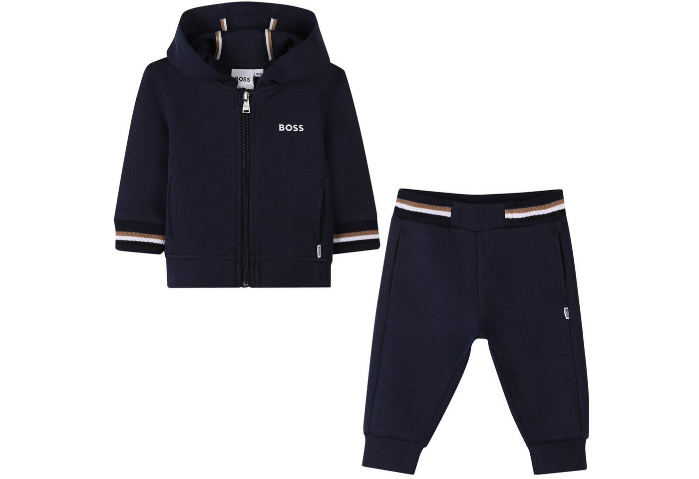 Boss Kidswear Jogginganzug BOSS Kidswear Jogginganzug für Babys in navyblau mit Streifen Boss Kidswear Jogginganzug BOSS Kidswear Jogginganzug für Babys in navyblau mit Streifen von Boss Kidswear