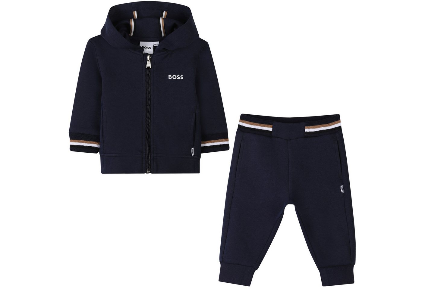 Boss Kidswear Jogginganzug BOSS Kidswear Jogginganzug für Babys in navyblau mit Streifen von Boss Kidswear